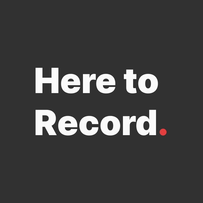 Here to Record logo